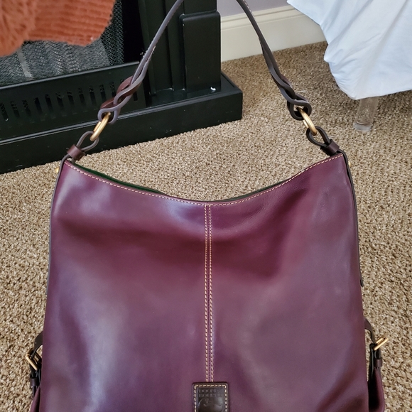 Dooney & Bourke Florentine Twist Sac in Plum - Picture 2 of 14